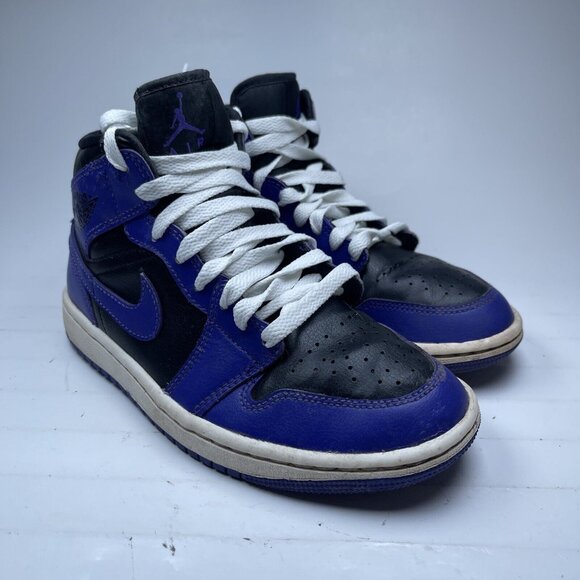 Nike Air Jordan 1 Mid “Dark Concord” Sneakers Women’s Size 6 BQ6472-051 (Read) - Picture 1 of 16